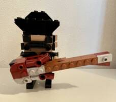 Lemmy kilmister  Brick headz (Rock Stars) Custom Miniature / Figurine