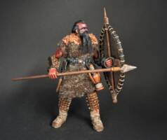 Wildling of Dunland, Gherdar, spearman with shield (Lord of the Rings) Custom Action Figure