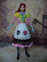 Alice Misstitched dress (Alice In Wonderland) Custom Miniature / Figurine