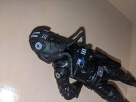TIE fighter pilot cold helmet (Star Wars) Custom Action Figure [Left side detail]