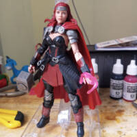 Whorty Black widow or Thor Black widow MCU style. (Marvel Legends) Custom Action Figure