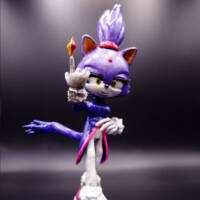 Custom statue Blaze the Cat (Sonic) Custom Miniature / Figurine