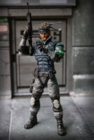Solid Snake Custom Action Figure with Shadow Moses Diorama from Metal Gear Solid 1 (Metal Gear Solid) Custom Action Figure [Ammo Check]