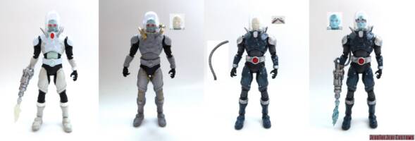 Mr Freeze (McFarlane DC Multiverse repaint) (Batman) Custom Action Figure [Mr Freeze DC McFarlane Multiverse repaint custom before and after]