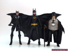 Batman (Batman Returns) (Batman - Movie Style) Custom Action Figure [Batman (Batman Returns) custom action figure with Catwoman and Penguin]