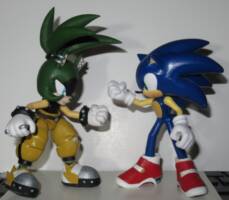 Soap Shoes Sonic (Jakks scale) (Sonic) Custom Action Figure