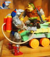 Lieutenant Granitor (Teenage Mutant Ninja Turtles) Custom Action Figure [with v.3 head again, now in profile]