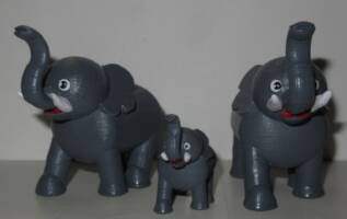 Gift Elephants (Misc) Custom Miniature / Figurine