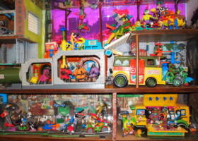City Sewer and Above (Classic "sunset" Scene) (Teenage Mutant Ninja Turtles) Custom Diorama / Playset [center]