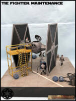 Tie Fighter Repair (Star Wars) Custom Diorama / Playset