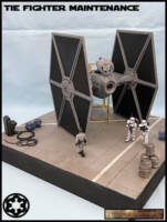 Tie Fighter Repair (Star Wars) Custom Diorama / Playset