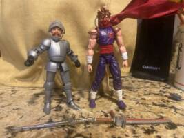 Marvel vs Capcom Strider Hiryu and Arthur from Ghosts n Goblins (Capcom) Custom Action Figure