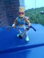 Bartman "Barttey" Jones (Casey Jones+Bart Simpson) (Amalgam) Custom Action Figure