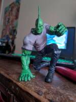 Savage Dragon (Savage Dragon) Custom Action Figure [Action shot... Booyah.]