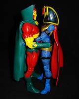 Mister Miracle and Big Barda (Captain Marvel) Custom Action Figure