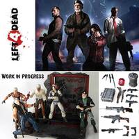 Left 4 Dead: Survivors & Zombie with Playset (Left 4 Dead) Custom Action Figure