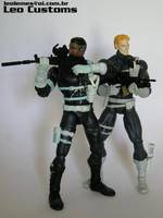 SHIELD Agentes (Quateirman & Gabe Jones) (Marvel Legends) Custom Action Figure