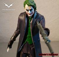 Batman & Joker  -  Dark Knight Style  -  'the Arkham Files'  #01 (Dark Knight) Custom Action Figure