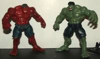 Red and Green Hulks (Marvel Universe) Custom Action Figure