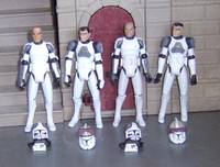 349th Gunship Clone Pilots & Gunners (Star Wars Clone Wars) Custom Action Figure