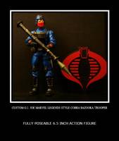 Cobra Bazooka Trooper Marvel Legends Style (G.I. Joe) Custom Action Figure