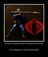 Cobra Bazooka Trooper Marvel Legends Style (G.I. Joe) Custom Action Figure