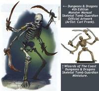 Skeletal Tomb Guardian (Dungeons and Dragons) Custom Miniature / Figurine