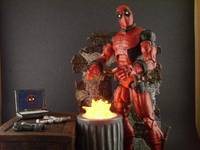 Deadpool with Light up Diorama (Marvel Legends) Custom Diorama / Playset