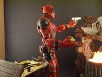 Deadpool with Light up Diorama (Marvel Legends) Custom Diorama / Playset