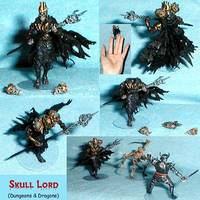Skull Lord (Dungeons and Dragons) Custom Miniature / Figurine