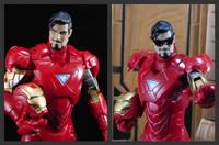 Iron Man Hangover Tony Stark in Mark 6 Armor (Iron Man 2) Custom Action Figure