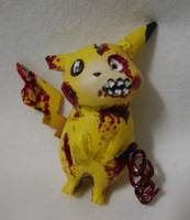 Zombiechu pika-pika-picachu (Original) Custom Miniature / Figurine