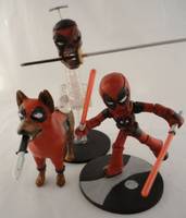 Kidpool, Dogpool, and Headpool (Marvel Legends) Custom Action Figure