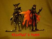 Nightbat & Raven (Marvel Legends) Custom Action Figure