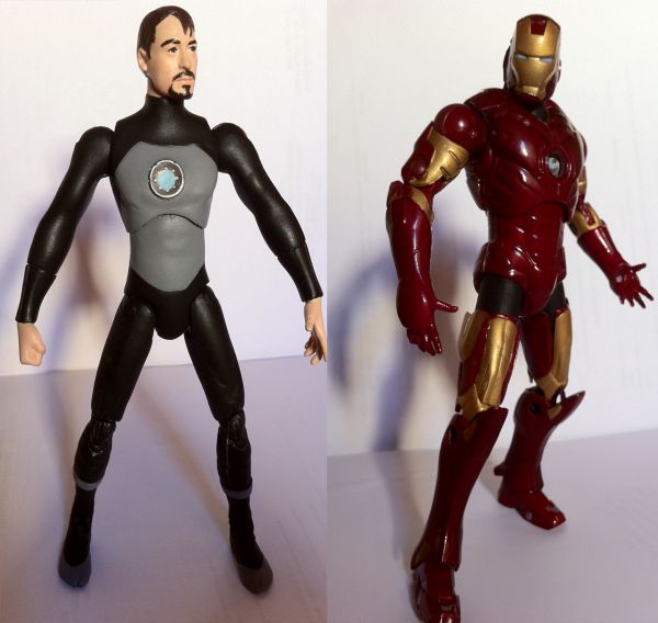 Stark under Suit Armor - Ironman Mark III Removable Ironman Movie Marvel Figure Man) Custom Action Figure
