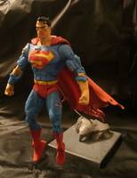 Superman Battle Damage Battle Rage Jim Lee Style! V2.0 W/ Custom Flight Stand (DC Universe) Custom Action Figure