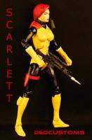 Scarlett Marvel Legends Style (G.I. Joe) Custom Action Figure