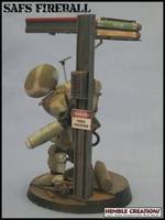 Safs - Super Armoured Fighting Suit - Fireball ("V") Custom Action Figure
