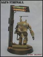 Safs - Super Armoured Fighting Suit - Fireball ("V") Custom Action Figure