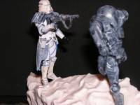 The Frozen Planet of Hoth, Clone Spec Ops Diorama "Its a Draw" (Star Wars) Custom Diorama / Playset