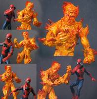 Spidey Showdowns: Molten Man (Spider-Man) Custom Action Figure