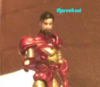 MU Unmasked Iron Man (Custom Head) (Marvel Universe) Custom Action Figure