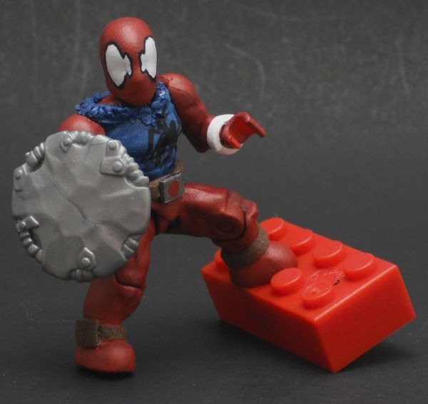 Scarlet Spider Mega Bloks (Spider-Man) Custom Miniature / Figurine
