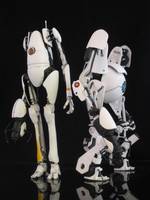 Portal 2 Atlas & P-Body (Misc) Custom Action Figure