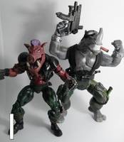 Bebop & Rocksteady (Teenage Mutant Ninja Turtles) Custom Action Figure