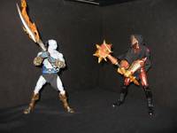Kratos Vs Flame Mage Warrior (God of War) Custom Action Figure