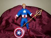 Unmasked Capt. America (DC Direct) Custom Action Figure