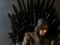 Lord Eddard Ned Stark of Winterfell | Game of Thrones | a Song of Ice and Fire | the Iron Throne Diorama | HBO | Sean Bean (Fantasy) Custom Diorama / Playset