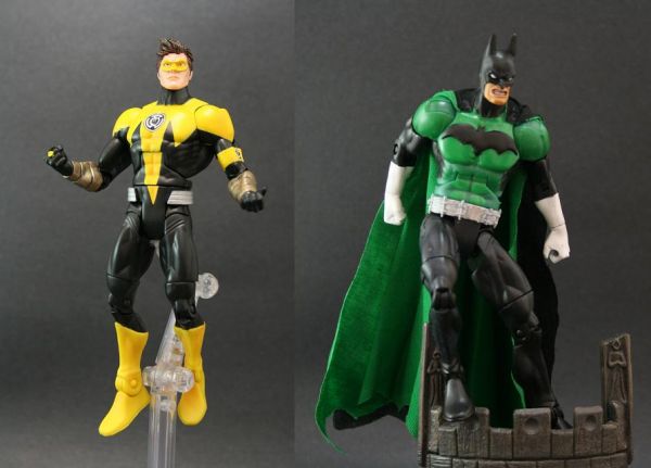 Yellow Lantern Hal Jordan/Green Lantern Batman Set Custom Action ...