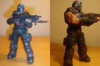 Clay Carmine   (Gears of War 3) (Gears Of War) Custom Action Figure
